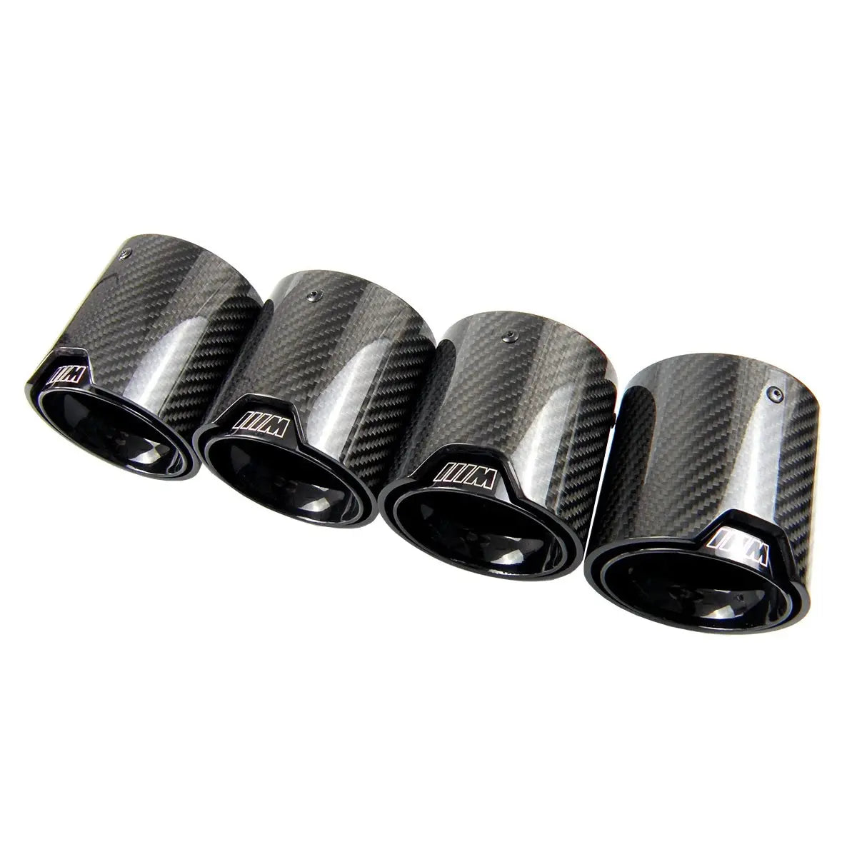 BMW M Carbon Fiber Tips (4) Black