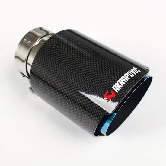 Single Tip Akrapovic Carbon Fiber Gloss Tornasol