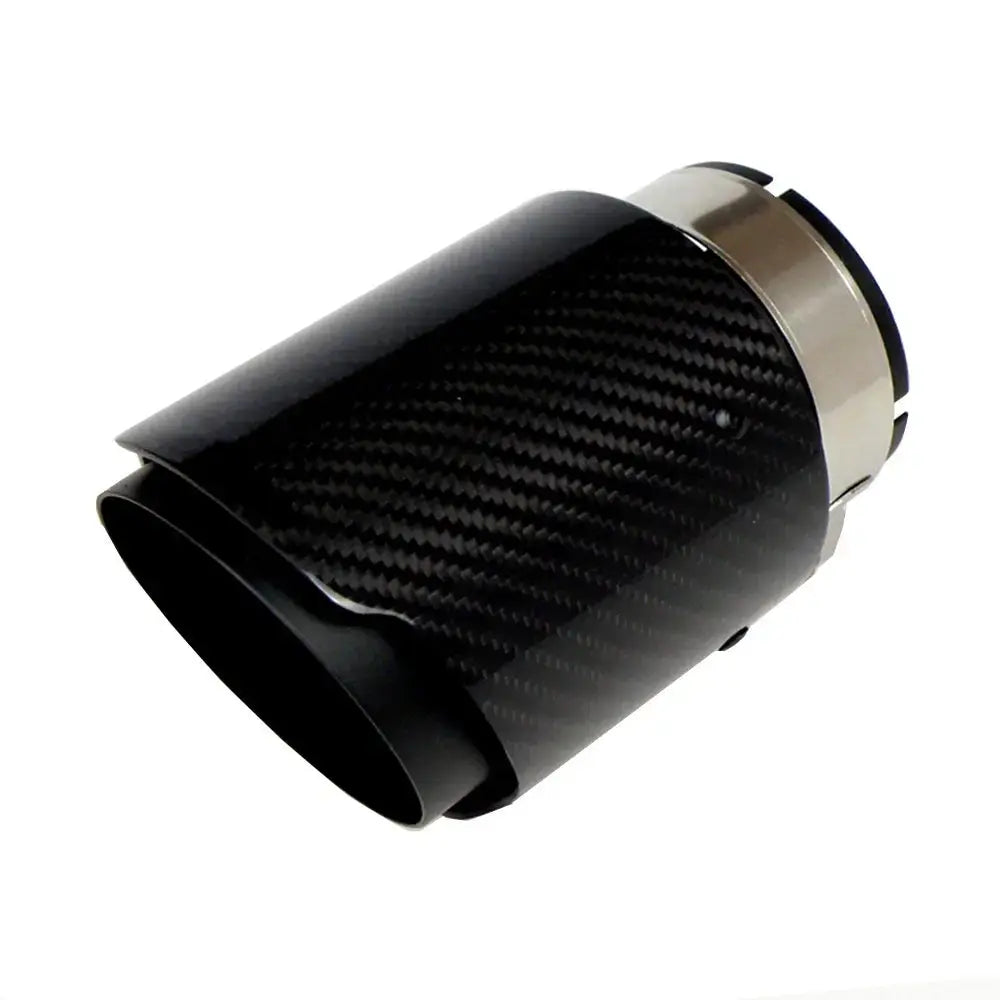 Single Tip Carbon Fiber Gloss with Black